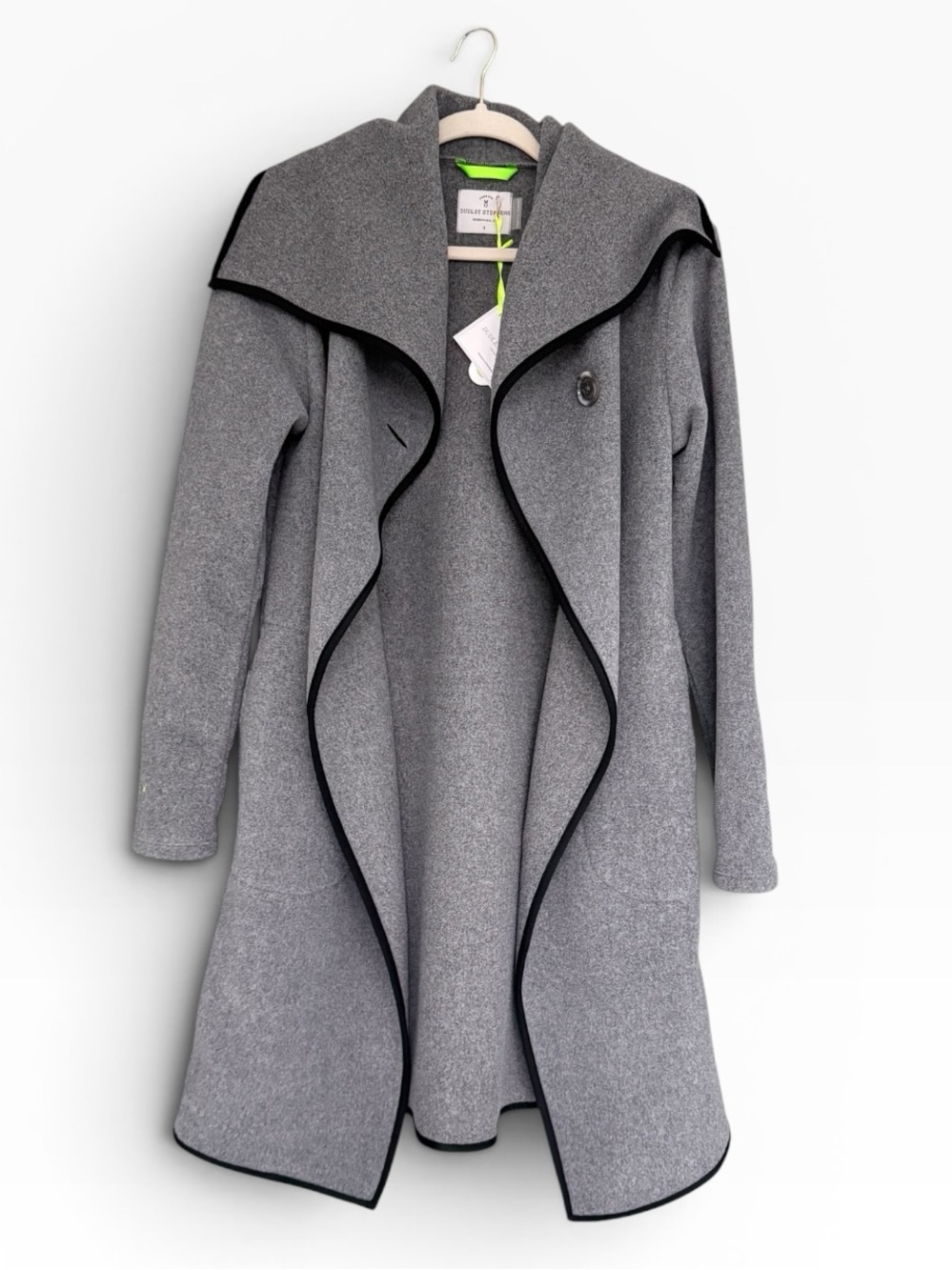 829 Dudley Stephens Mayfield Jacket Charcoal Grey Vello Fleece Small NWT